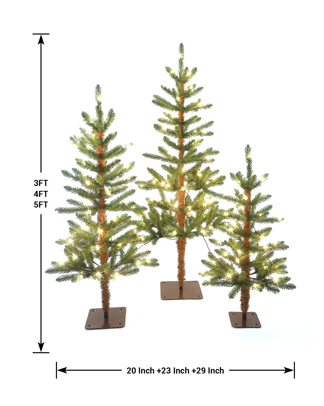 Pre-Lit Green Alpine Tree
