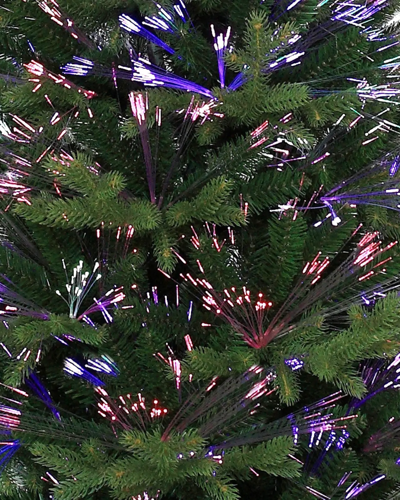 Pre-Lit Green Fir Fiber Optic Tree w/Pot