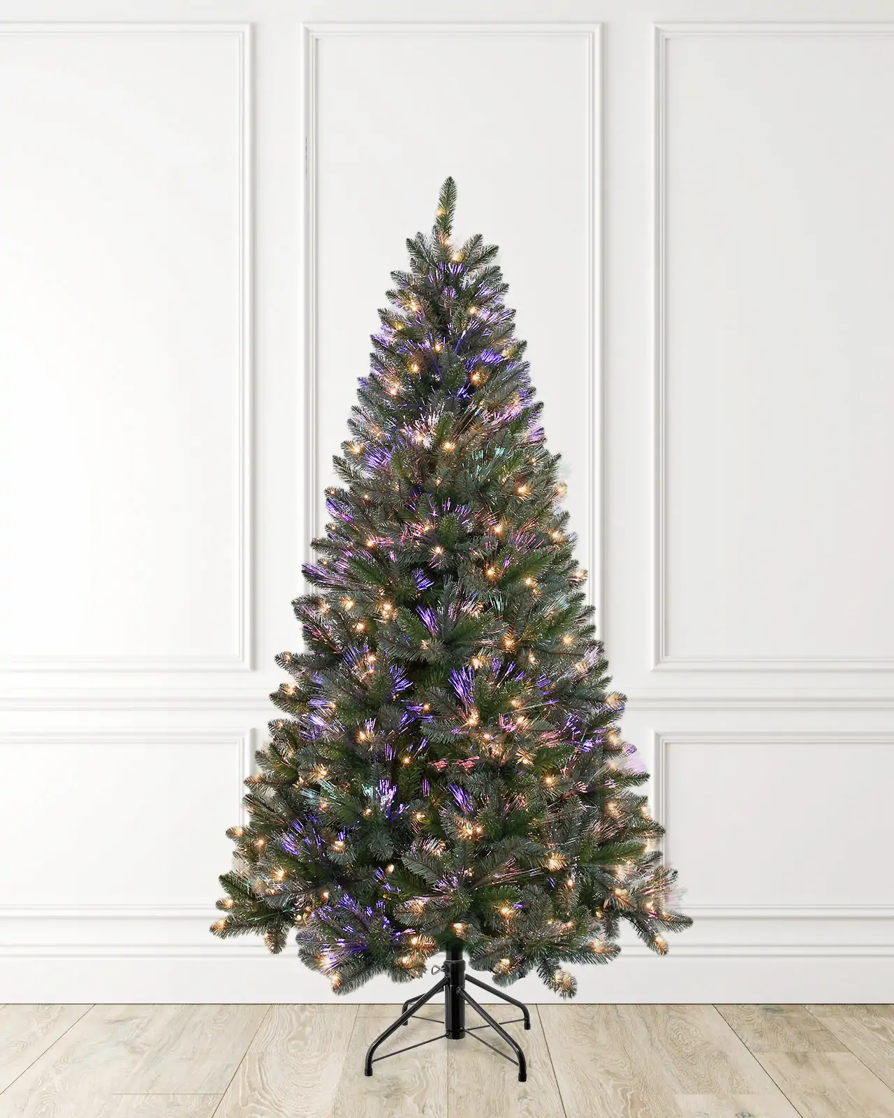 Pre-Lit Green Spruce Fiber Optic Tree