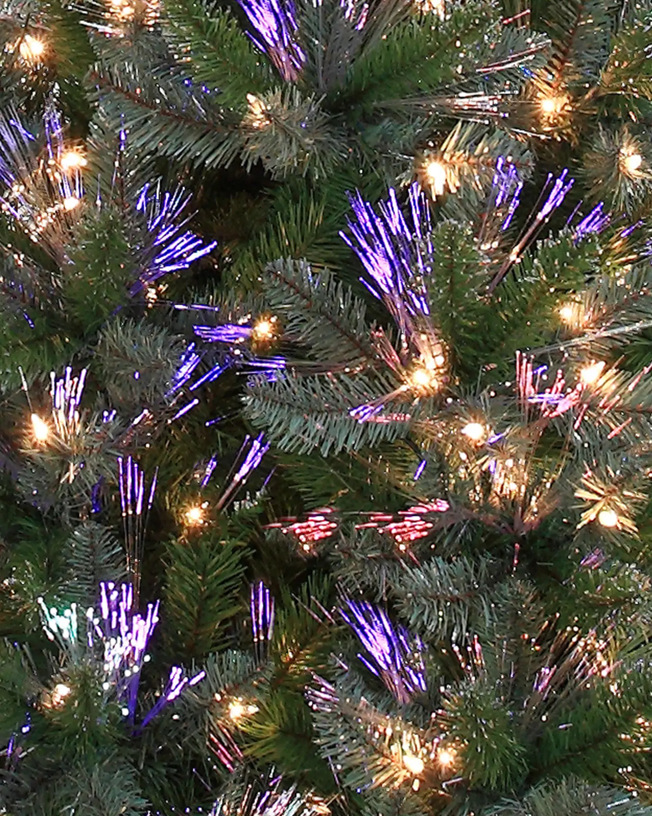 Pre-Lit Green Spruce Fiber Optic Tree