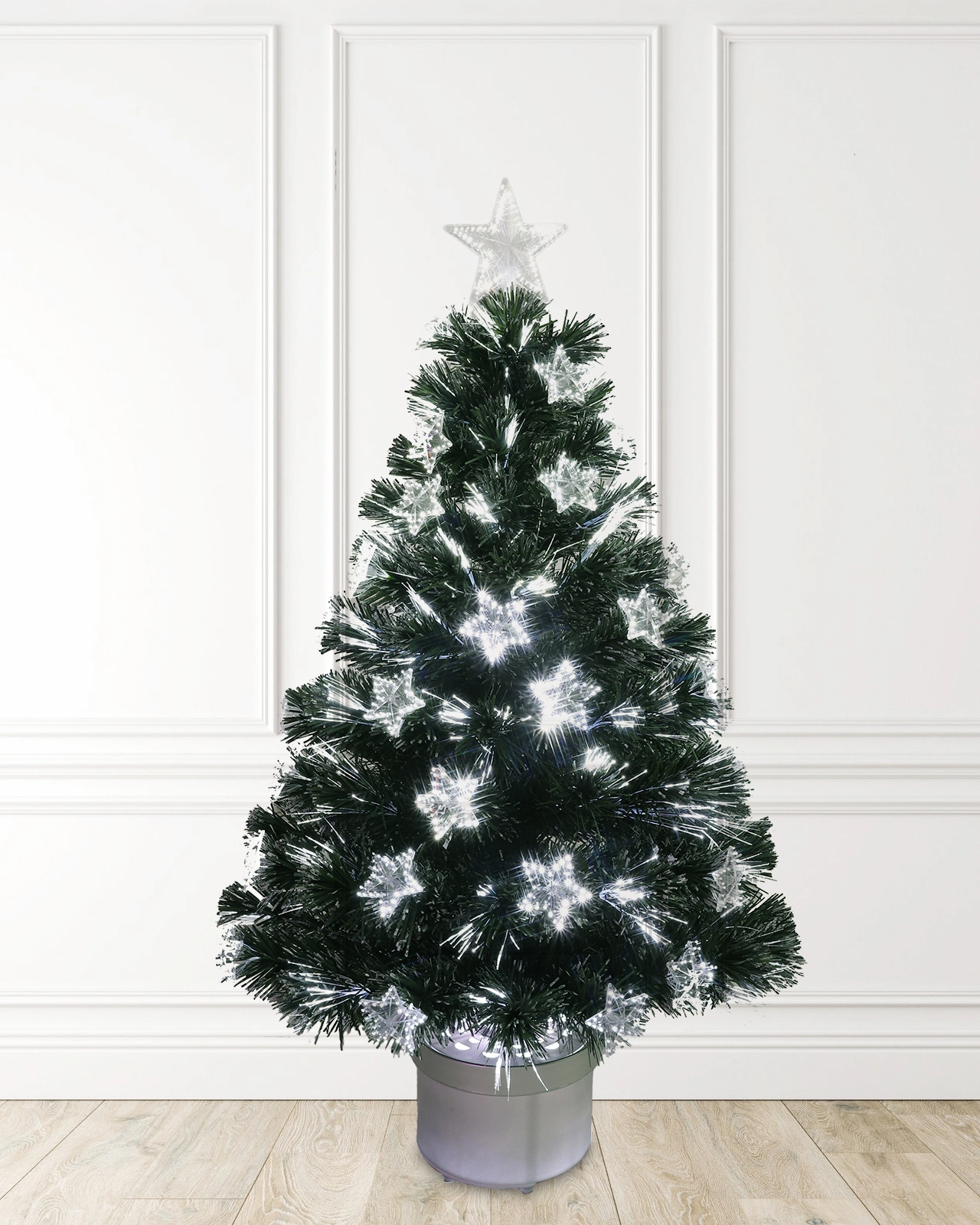 Pre-Lit Green Spruce Fiber Optic Table Top Tree