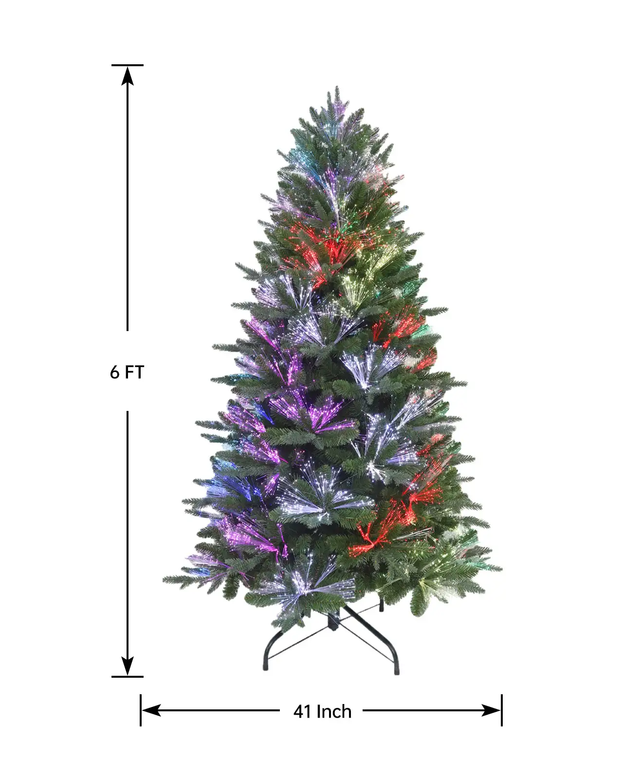 Pre-Lit Green Fir Fiber Optic Tree