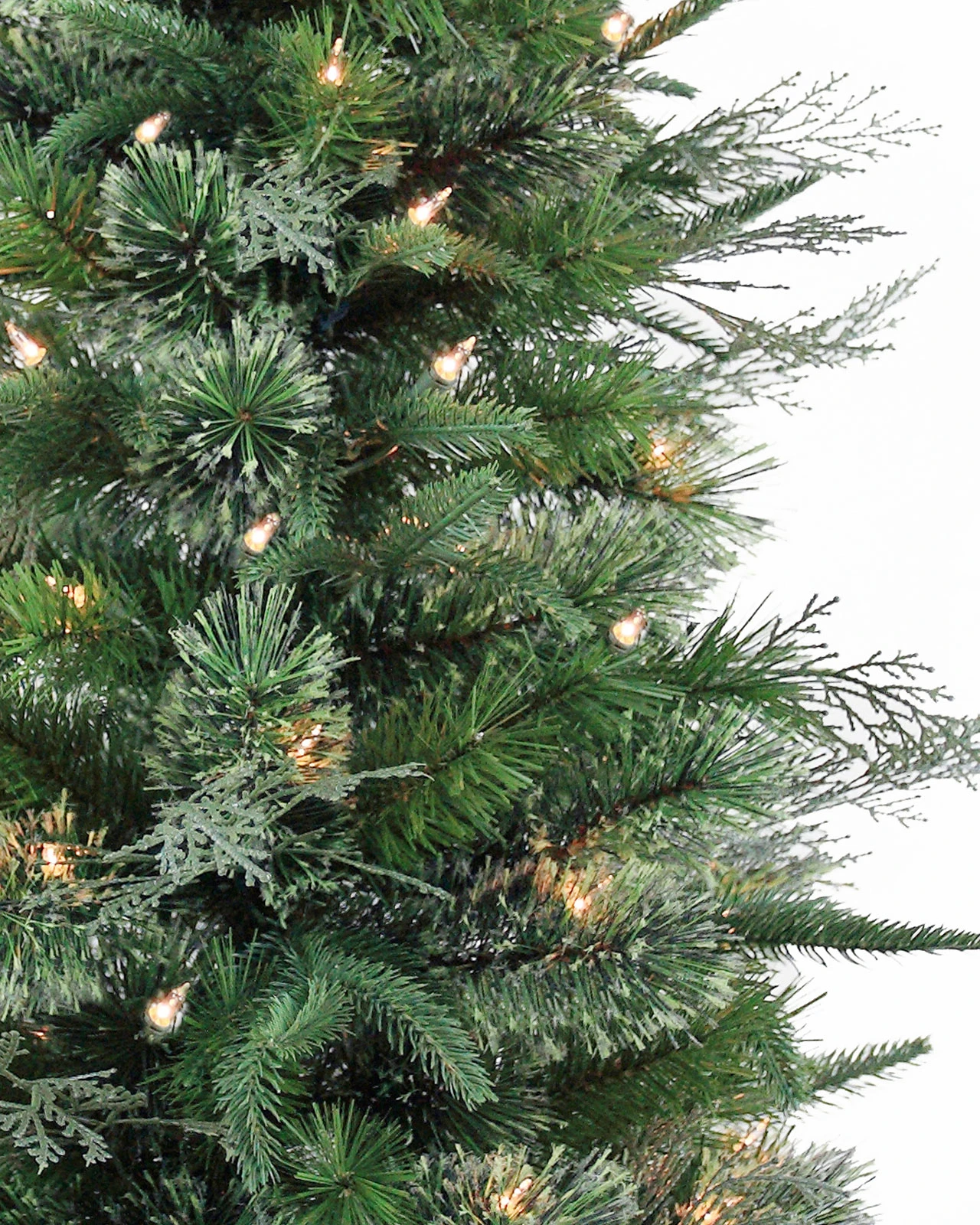 Pre-Lit Green Pine Tree w/Pot