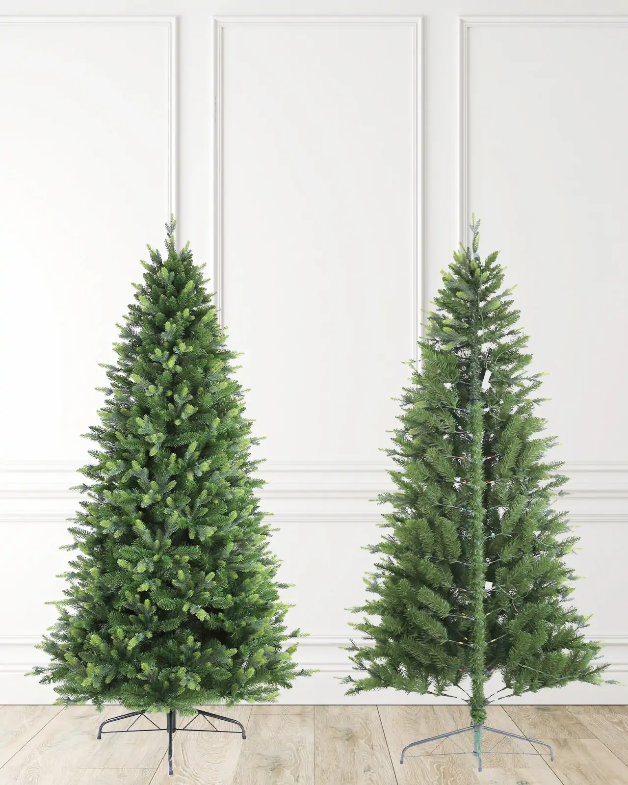 Pre-Lit Green Half Tree