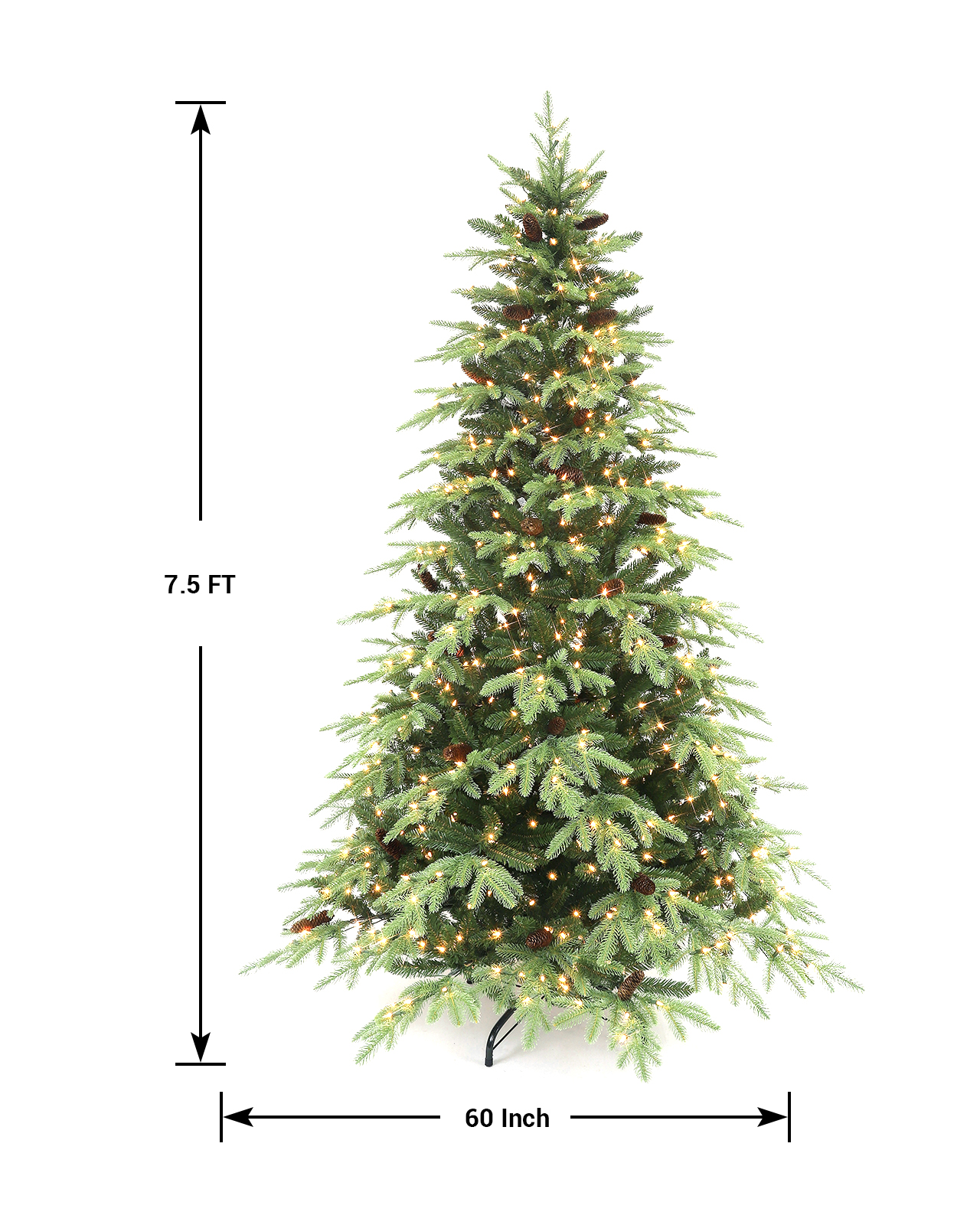 Pre-Lit Green Spruce Tree