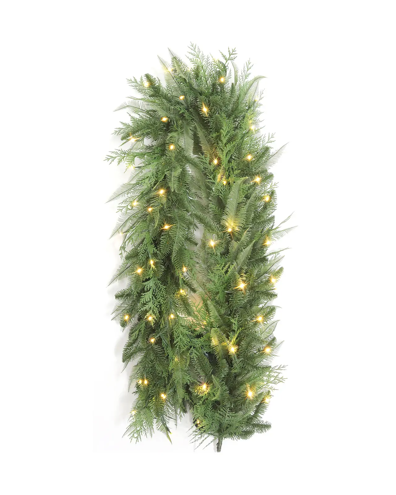 Pre-Lit Garland – Decorated